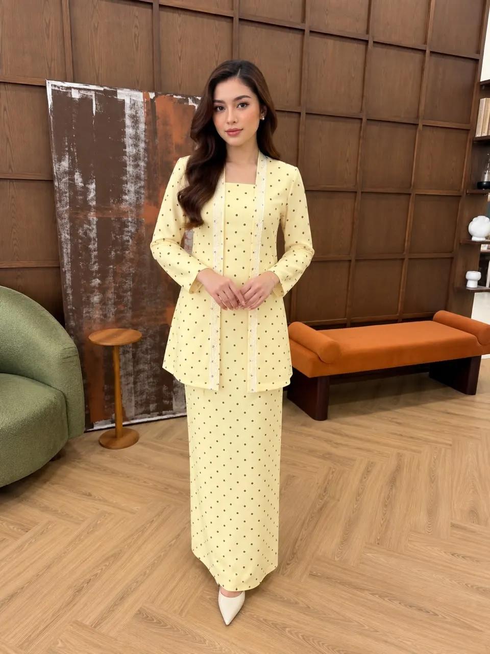 Chinta Kebaya Polka warna Yellow