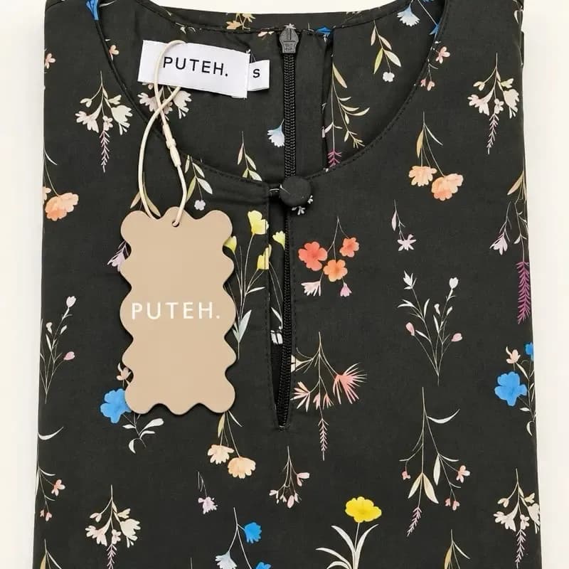 Bloom Raya Kurung Kedah corak Deluna