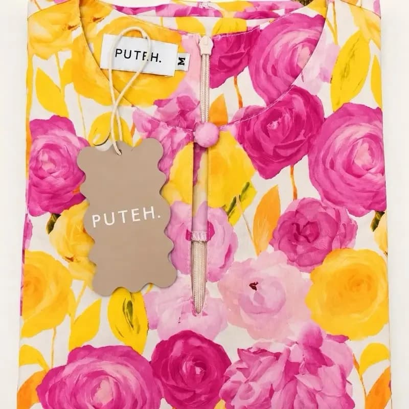 Bloom Raya Kurung Kedah corak Chinta