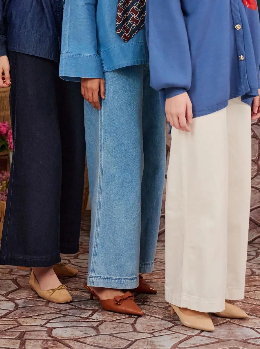 Denim Wide Pants