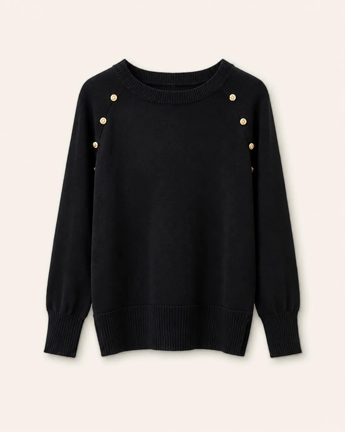 Shoulder-Button Knit