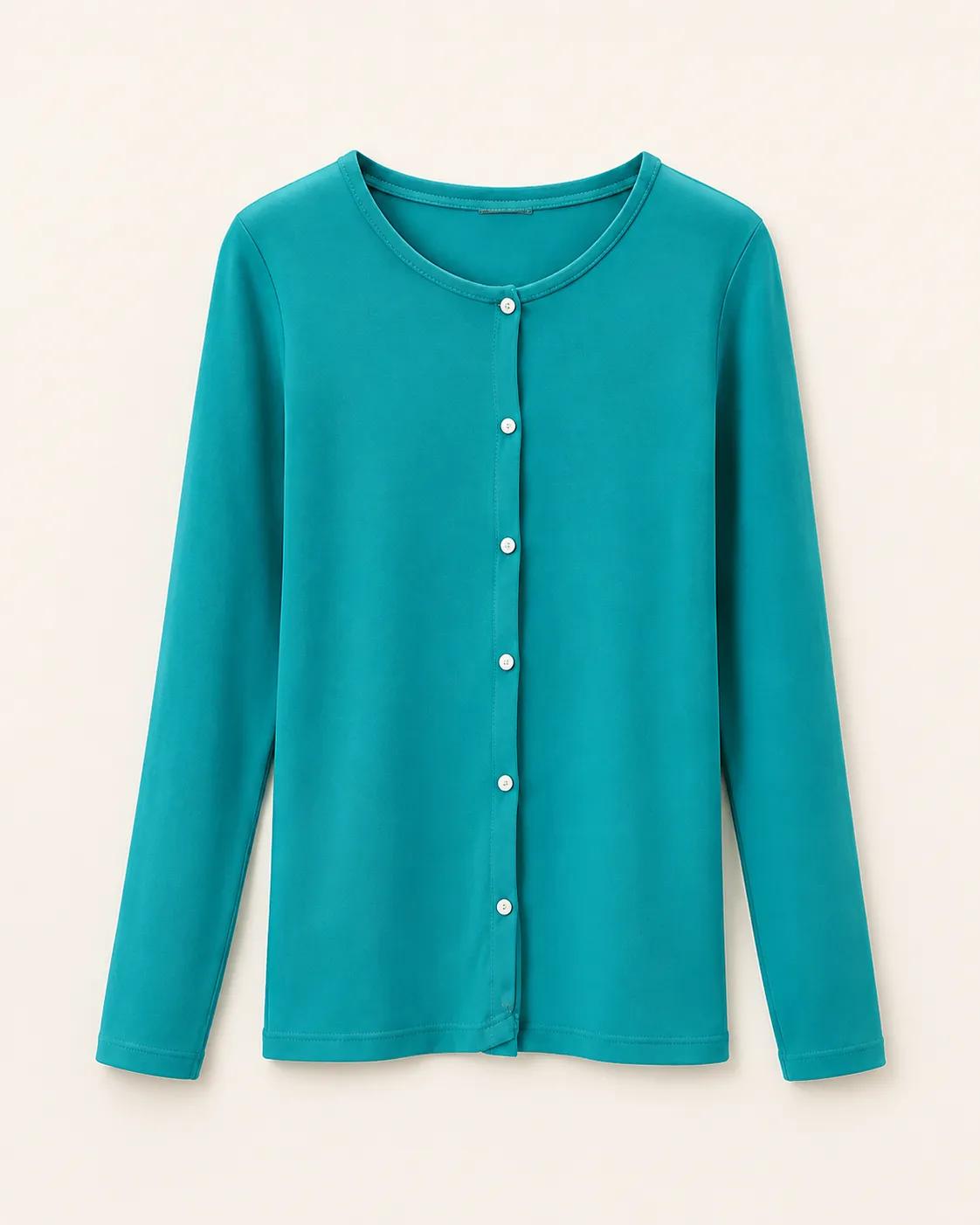 Button-Front Top