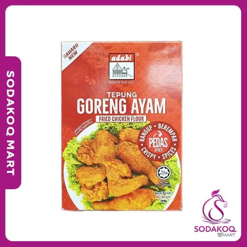 ADABI Tepung Goreng Ayam Pedas (100g)