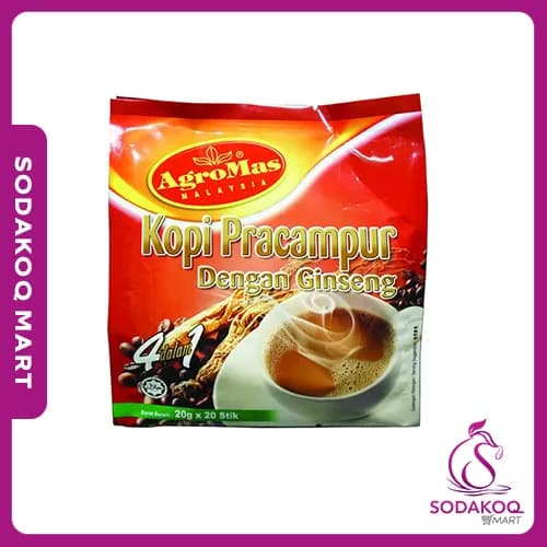 AGROMAS Kopi Pracampur Ginseng 4 in 1 (20g x 20)