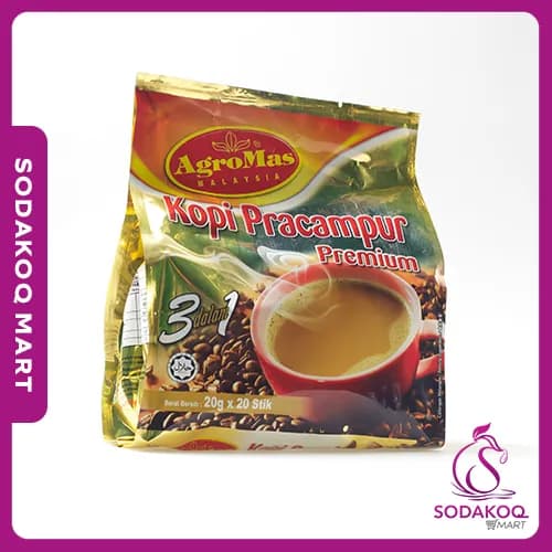 AGROMAS Kopi Pracampur Premium 3 in 1 (20g x 20)