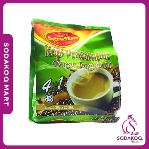 AGROMAS Kopi Pracampur Tongkat Ali 4 in 1 (20 g x 20)