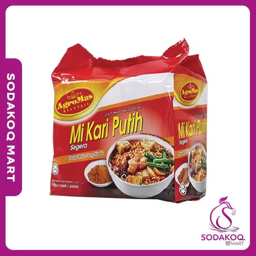 AGROMAS Mi Segera Kari Putih (105g x 4)
