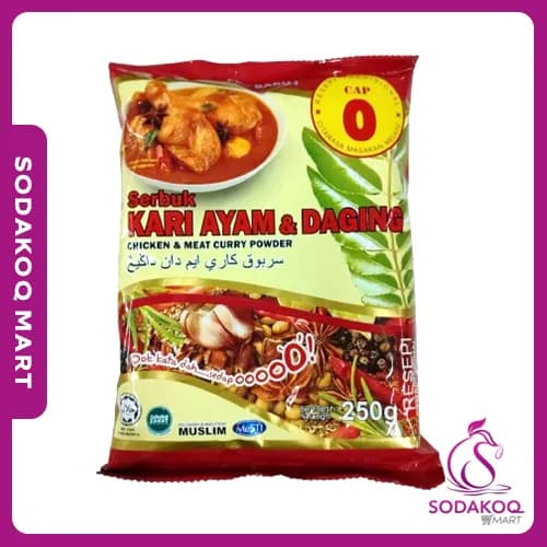 CAP O Serbuk Kari Ayam & Daging (250g)