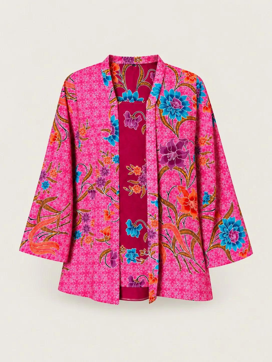 Kebaya Batik Kekwa – Fuchsia