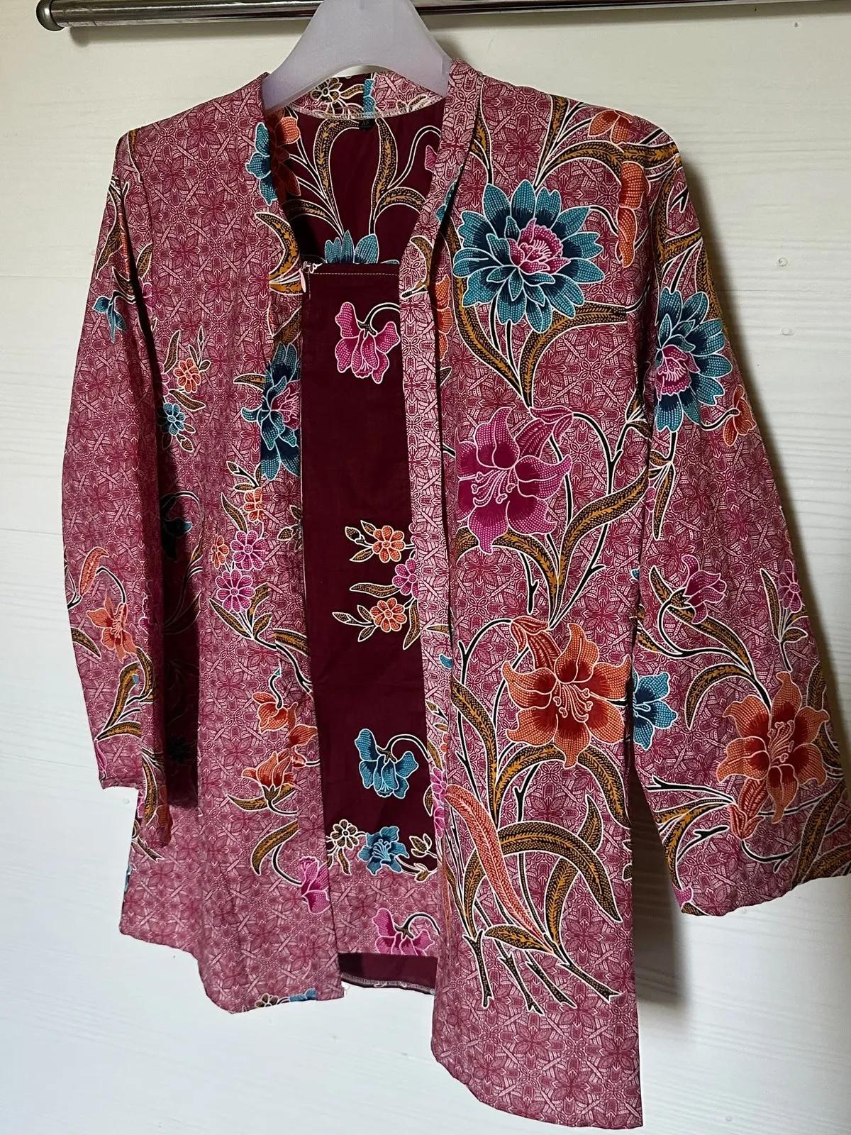 Kebaya Batik Kekwa – Dusty Rose — image 3