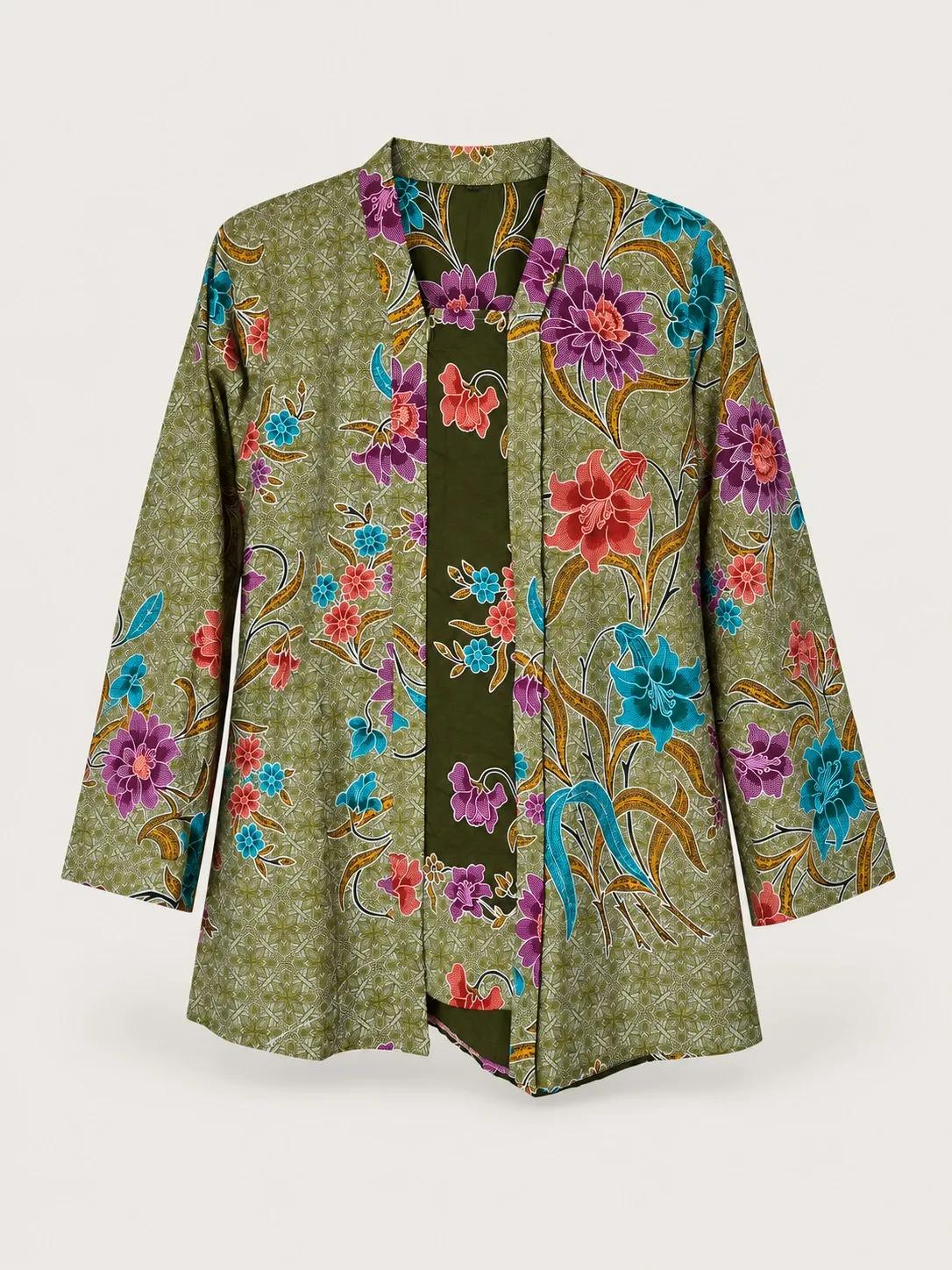 Kebaya Batik Kekwa – Hijau Zaitun