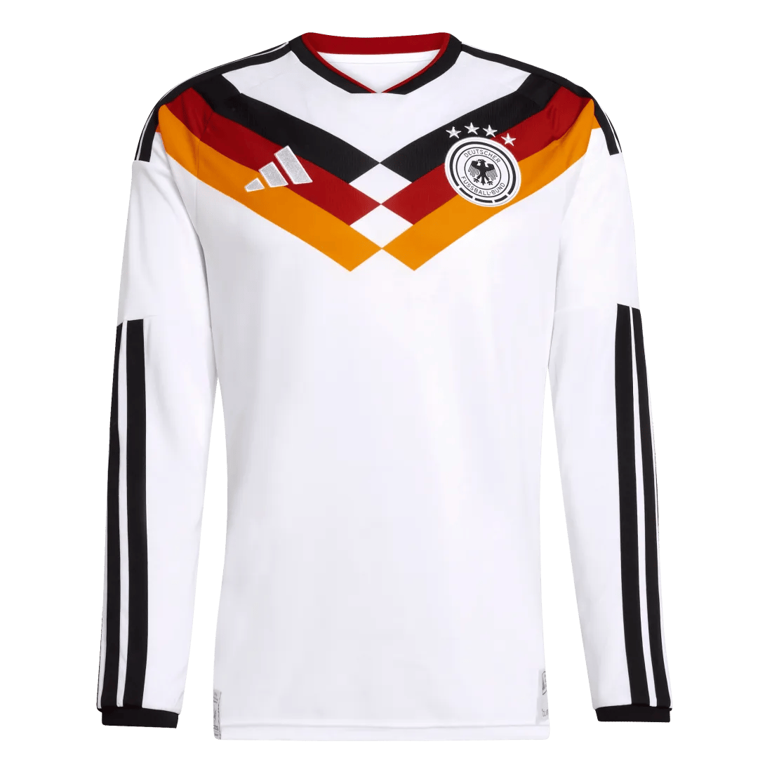 Adidas Germany Home Long Sleeves 2026 Men's Replica Jersey White JM1380