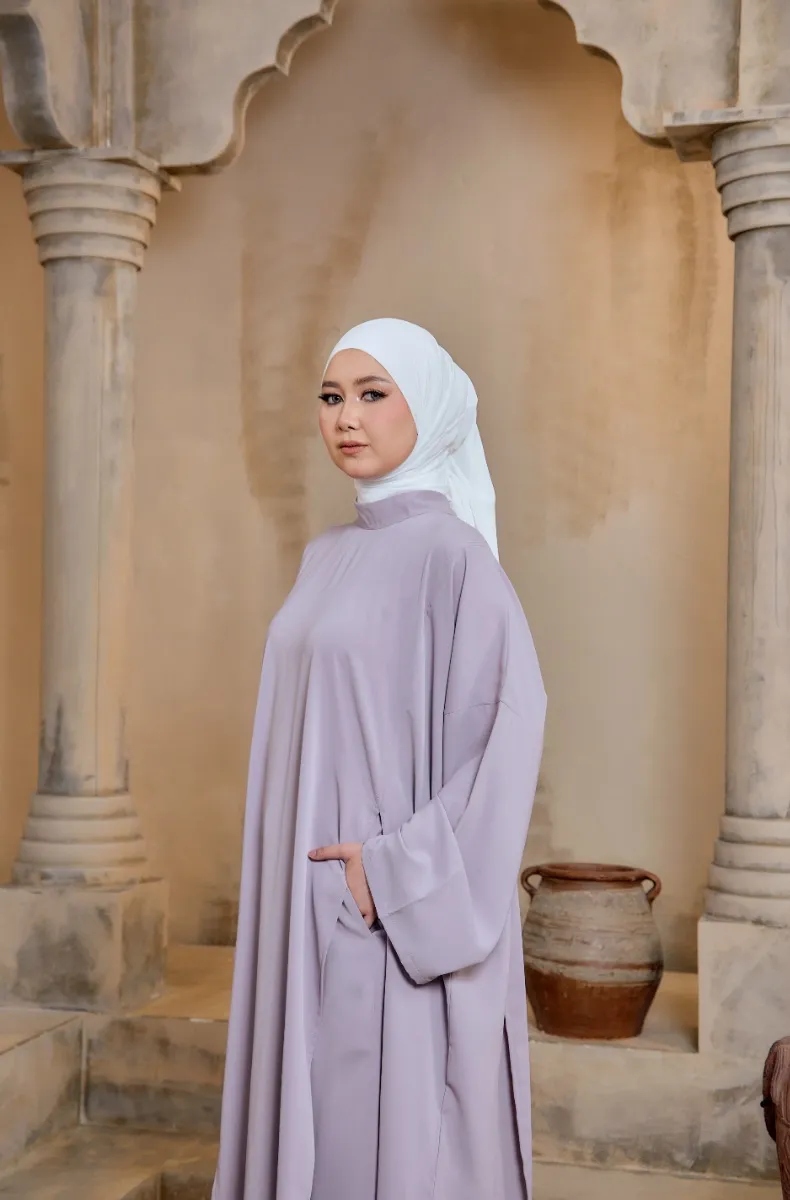 Neya Series Abaya- Misty Lavender